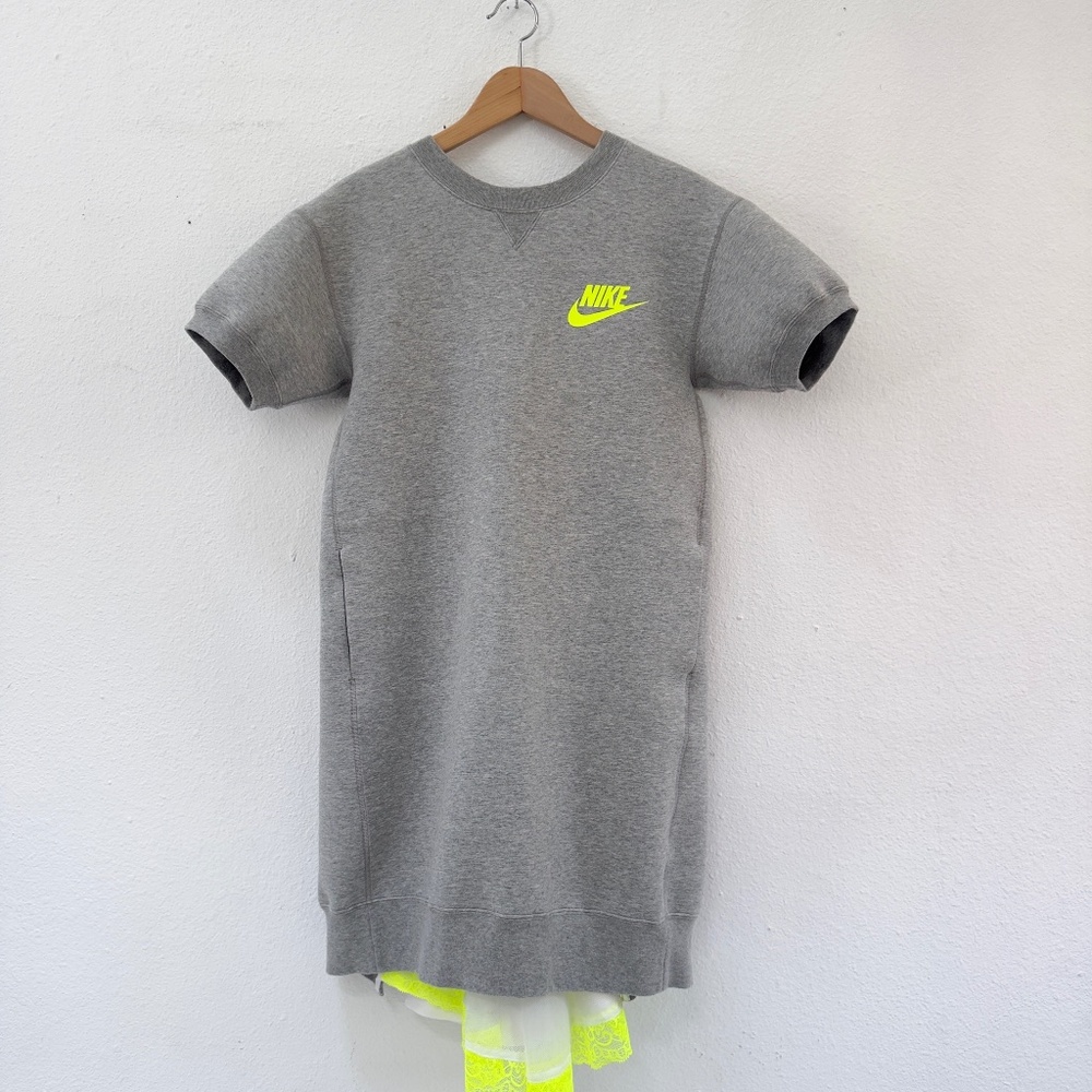 2015 Nike x Sacai Tech Fleece Dress - Htr Grey - Small